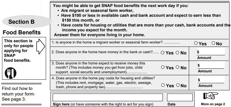 emergency food stamps