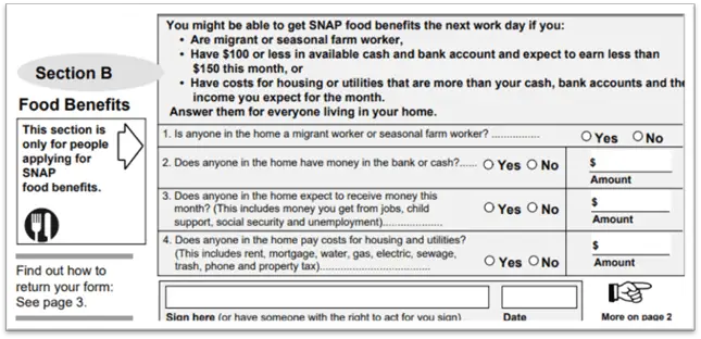 emergency food stamps texas